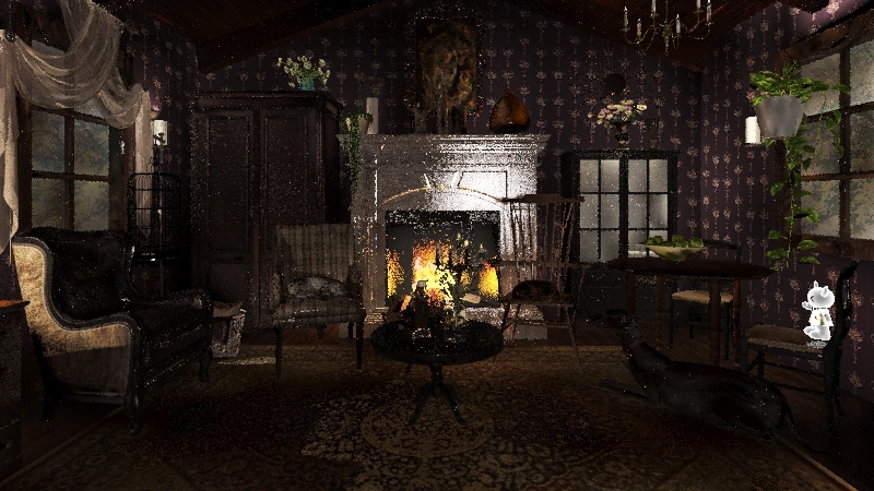 Witch Cottage 3d design renderings