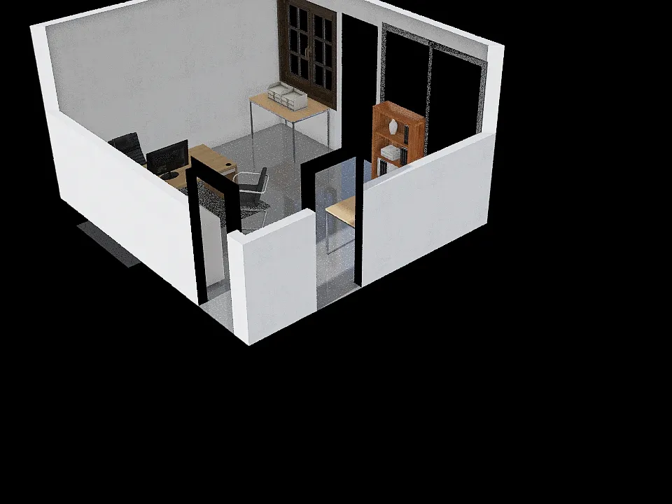 Bureau 3d design renderings