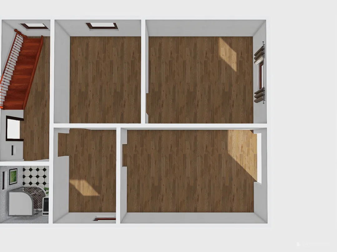 Hrusice - bez nábytku 3d design renderings