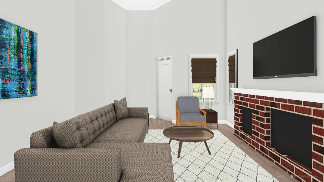 Kaitlyn Living Room 3d design renderings