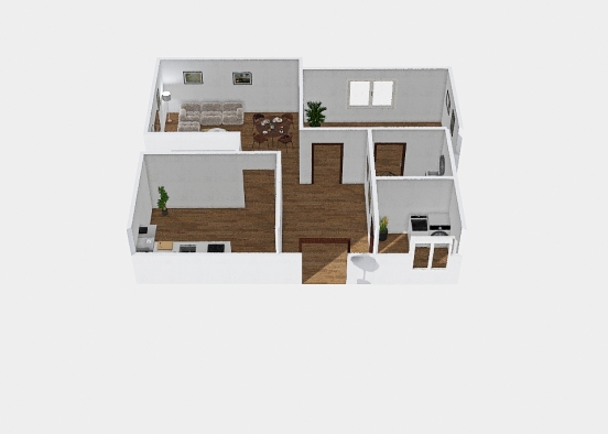 House for (2 persons) Design Rendering