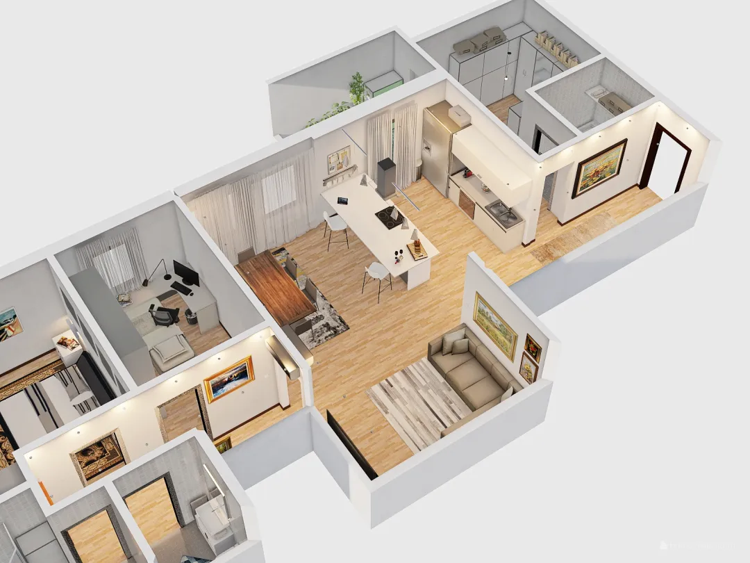 SANT'ANTONIO new layout MODERN 3d design renderings