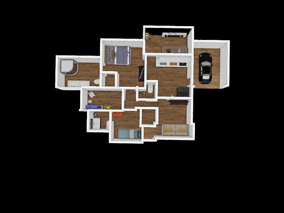 Ranch house 3d design renderings