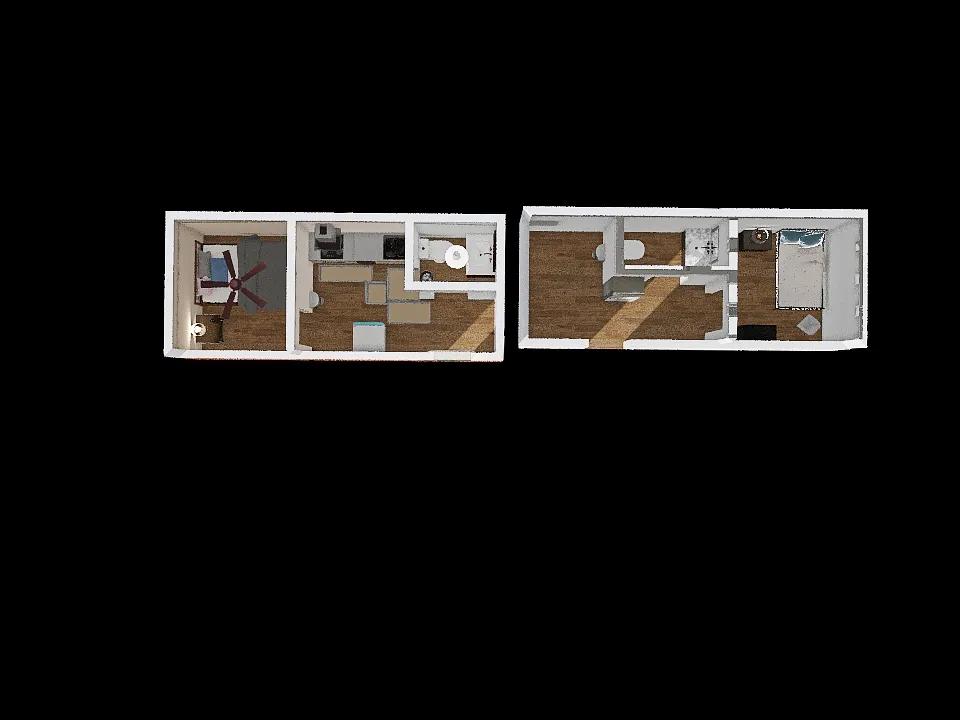 2 Tiny Homes 3d design renderings
